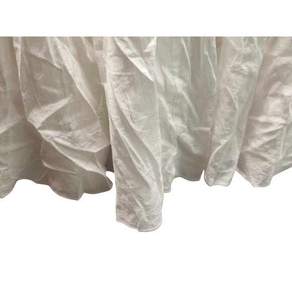 ETC Lazy Daisy Women's Bohemian White Eyelet Cotton Tiered Dress US/L NWT - Picture 8 of 11